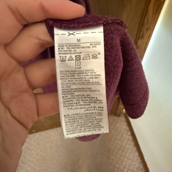 Old Navy Plum Knit Swing Dress - Picture 5 of 6